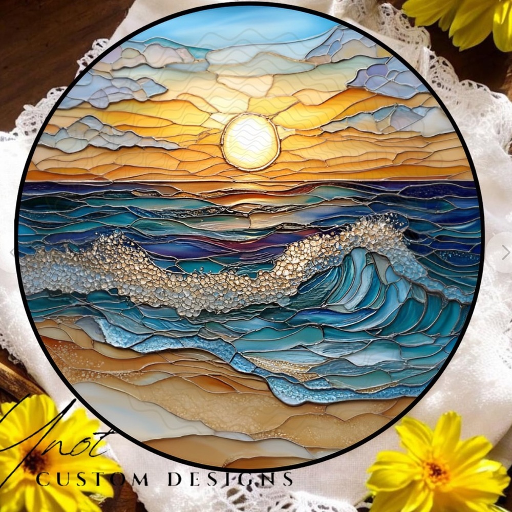 Ocean 11.8" Glass Cutting Board